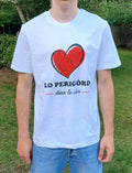 T-shirt "Lo Perigòrd dins lo còr" blanc