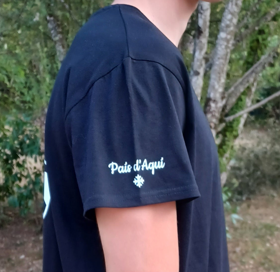 T-shirt "Lo chamin" homme noir