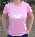 T-shirt "Lo chamin" femme rose