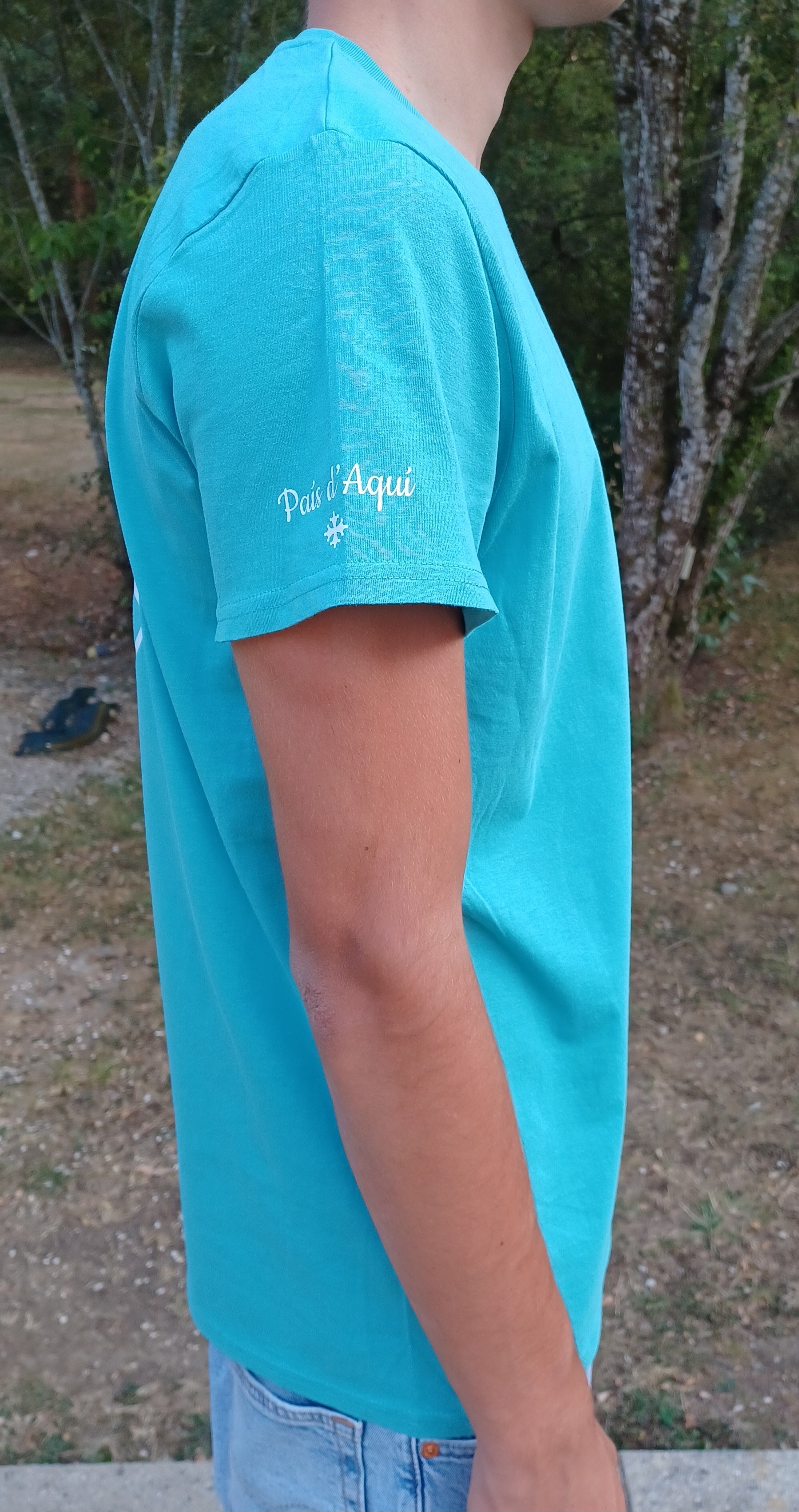 T-shirt "Lo chamin" homme bleu