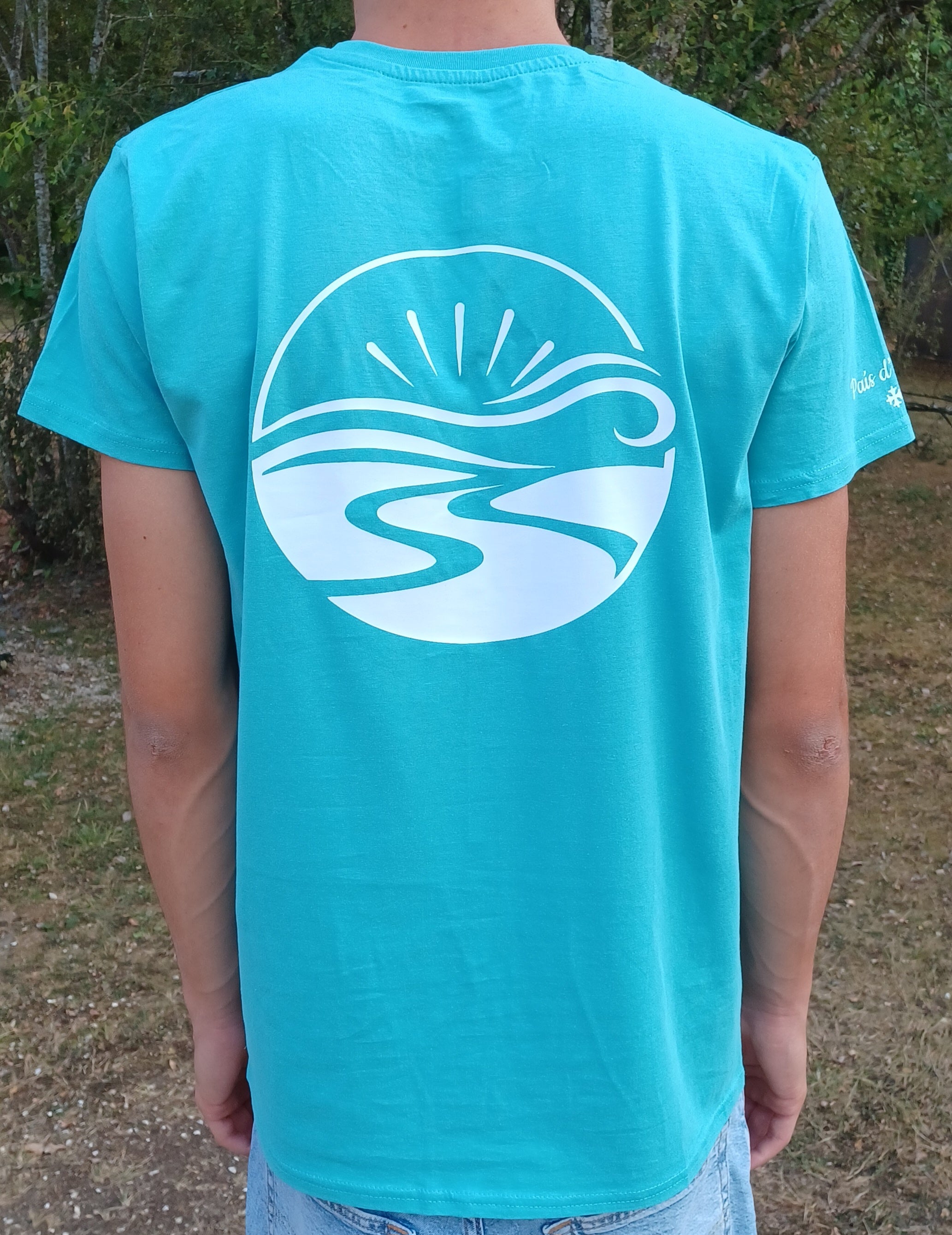 T-shirt "Lo chamin" homme bleu