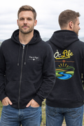 sweat zippé noir Òc Life
