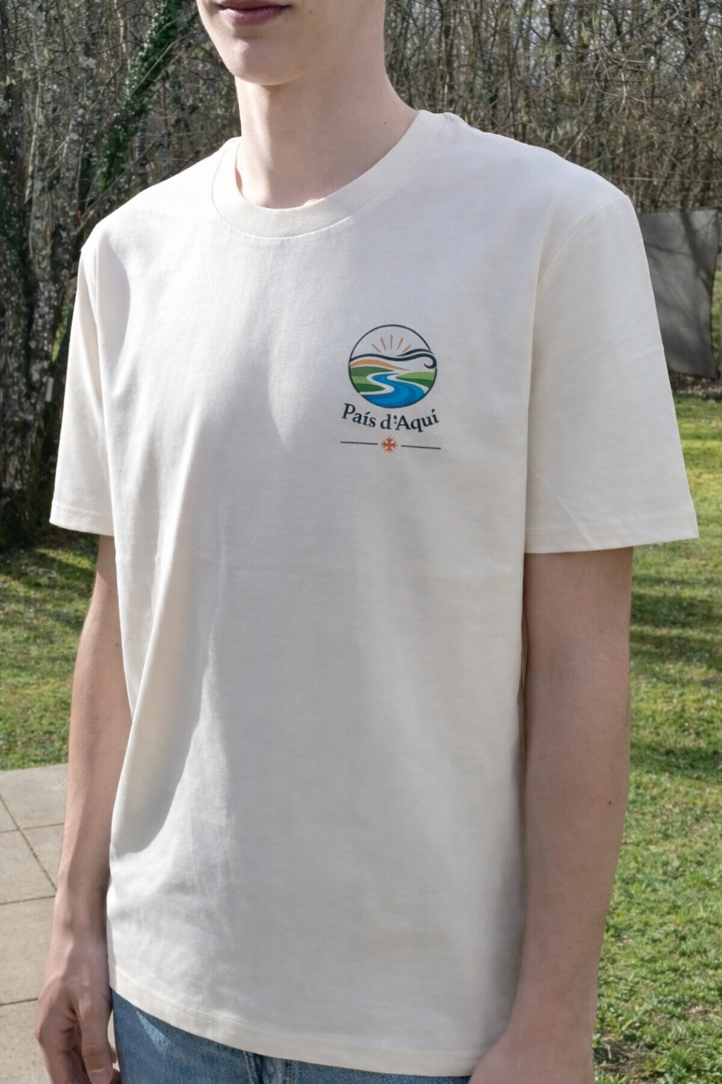 T-shirt “País d’Aquí” – naturel homme