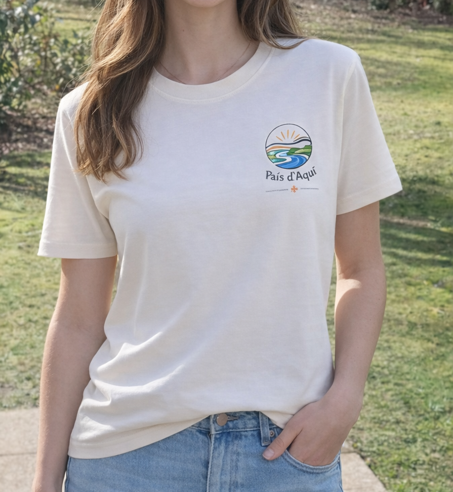 T-shirt “País d’Aquí” – naturel femme