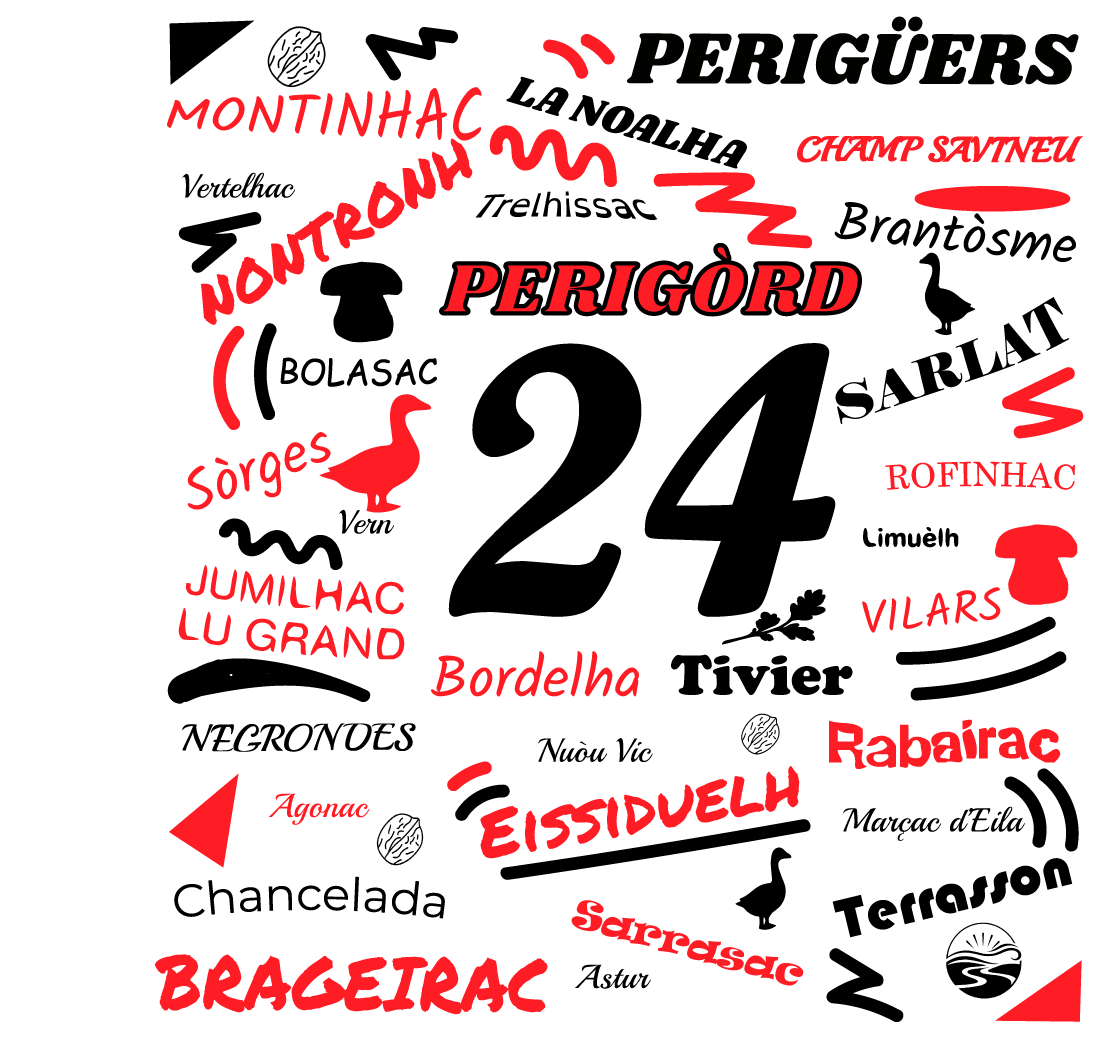 T-shirt “Périgord 24” – blanc unisexe