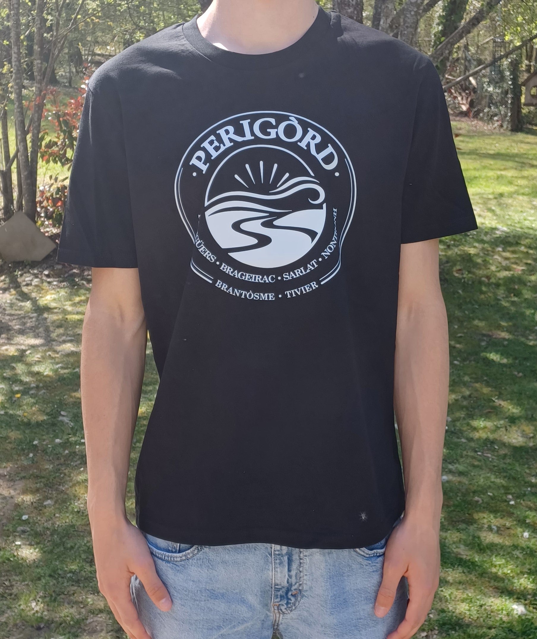 T-shirt “Périgord” – noir ou écru unisexe