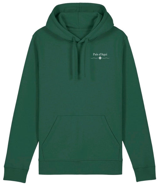 Sweat à capuche “País d’Aquí” – vert unisexe