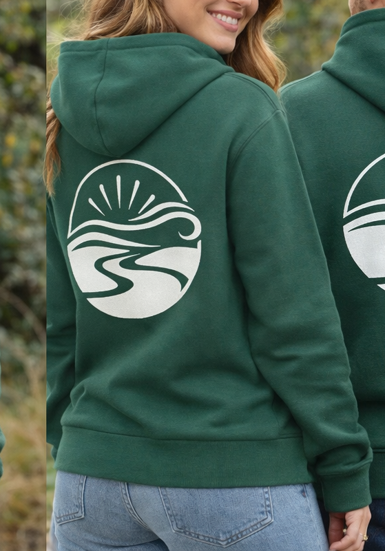 Sweat à capuche “País d’Aquí” – vert unisexe